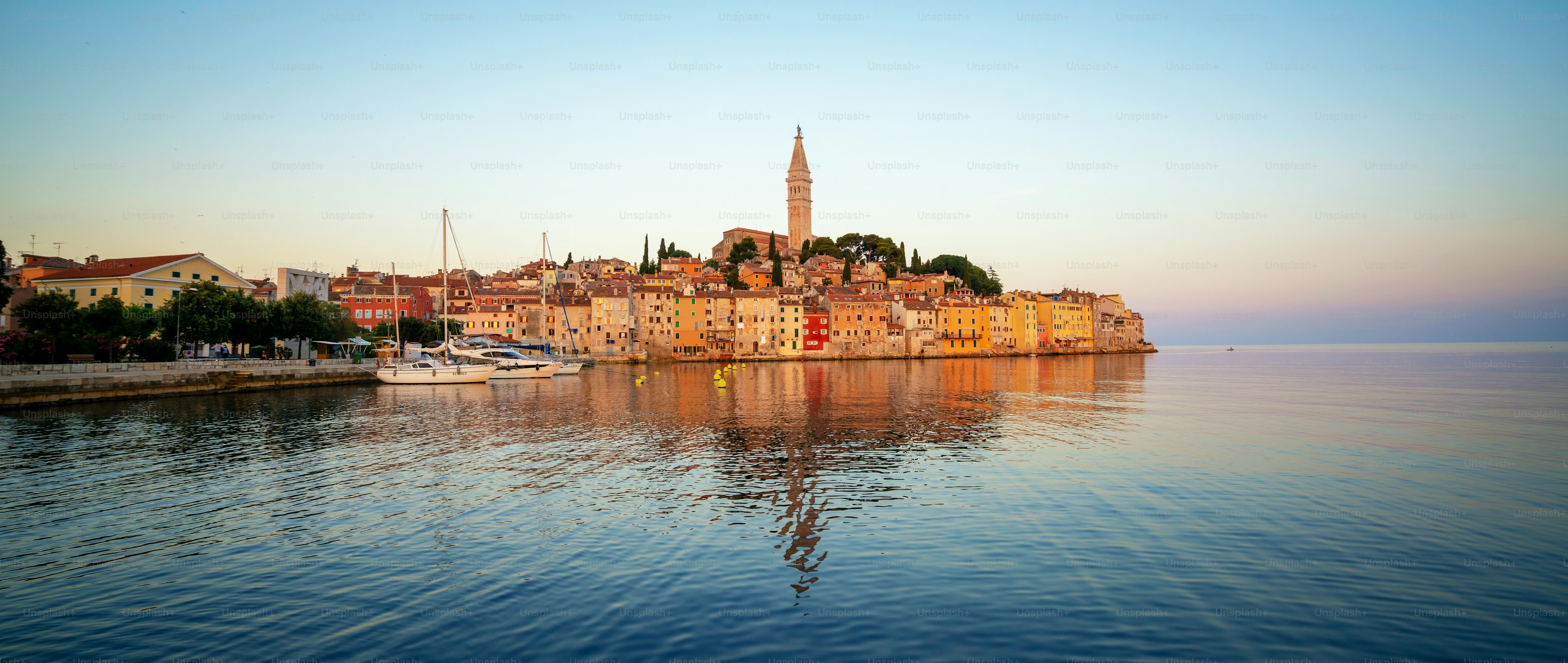 Comprehensive panoramic view of Istrian coastline during full one-hour tour